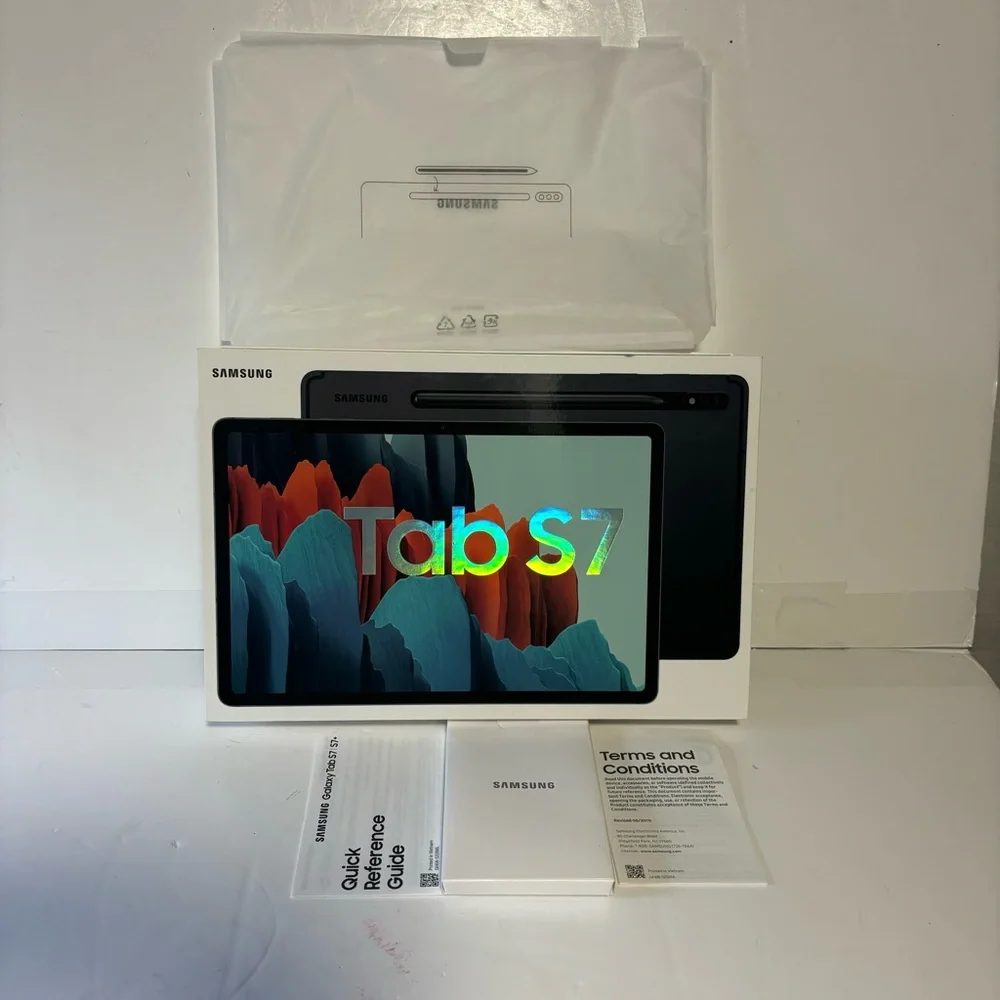 SAMSUNG GALAXY Tab S7 NEW EMPTY BOX WITH KEY & paperwork Gift box